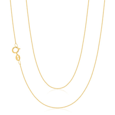 9ct Yellow Gold 45cm Box Chain