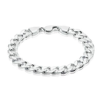 Sterling Silver 23cm Curb Bracelet