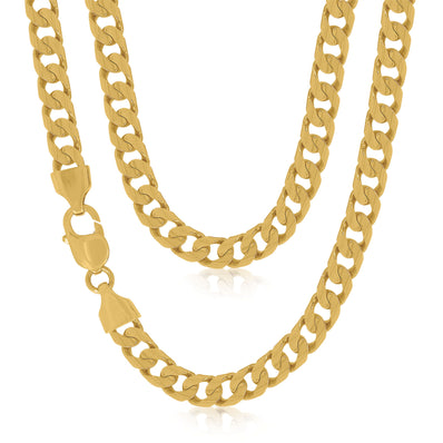 9ct Yellow Gold 55cm Curb Chain