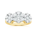 9ct Yellow Gold Round Brilliant Cut with 2 CARAT tw of Diamonds Ring