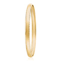 9ct Yellow Gold & Silver-filled  Bangle