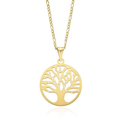 9ct Yellow Gold & Silver-filled Tree of Life Pendant