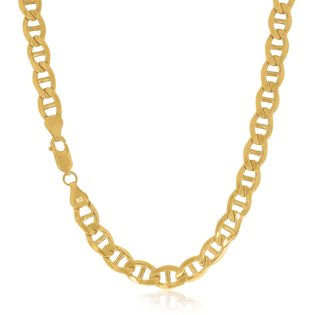9ct Yellow Gold & Silver-filled 50cm Anchor Chain