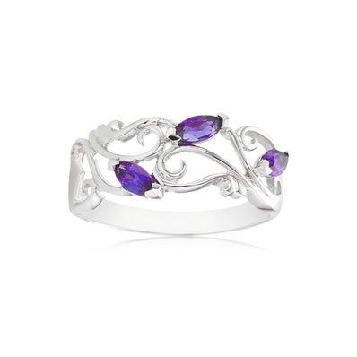 Sterling Silver Amethyst Ring