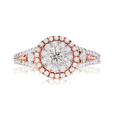 Paris Round Brilliant Cut with 1.25 CARAT tw of Diamonds Ring