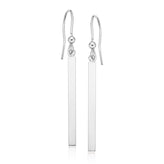 Sterling Silver Bar Drop Earrings