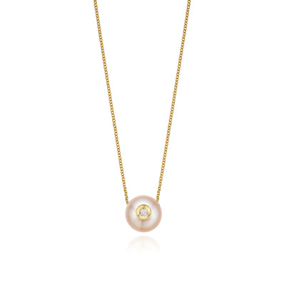 14ct Yellow Gold & Diamond Set Pendant