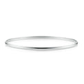 9ct White Gold 63x3mm Solid Bangle