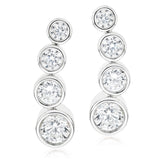 Sterling Silver Cubic Zirconia Ear Climbers