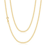 9ct Yellow Gold 55cm Diamond Cut Anchor Chain