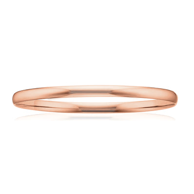 9ct Rose Gold 68x5mm Solid Bangle