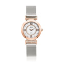 Eclipse Crystal Set Mother of Pearl Dial Two Tone Ladies Watch