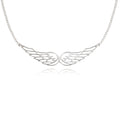Sterling Silver 45cm Angel Wing Necklace