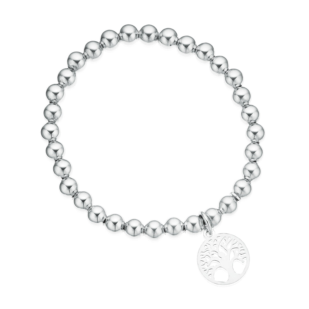 Sterling Silver Bracelet with Tree of Life Charm