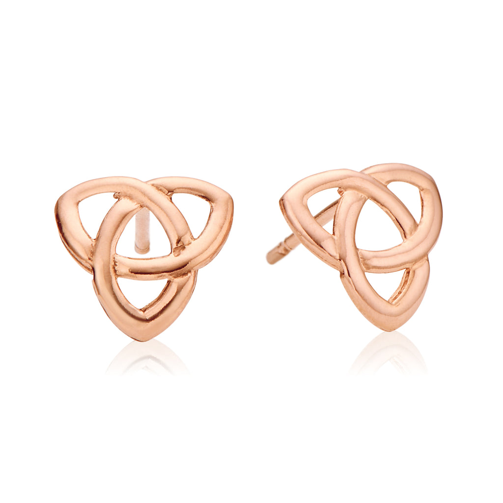 9ct Rose Gold Celtic Stud Earrings