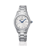 Seiko Classic White Dial With Blue Hands SXDF67P1