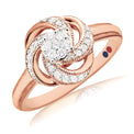London 9ct Rose Gold Round Brilliant Cut with 1/4 CARAT tw of Diamonds Ring