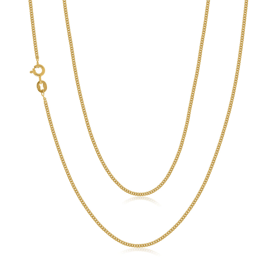 14ct Yellow Gold 55cm Curb Chain