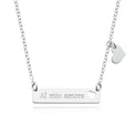Sterling Silver 42cm Amore ID Necklace