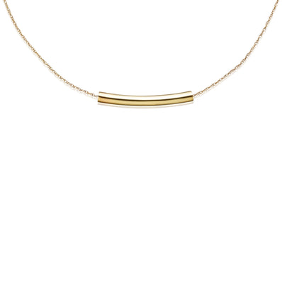 9ct Yellow Gold 40-45cm Adjustable Bar Necklace