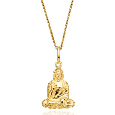 9ct Yellow Gold Buddha Pendant