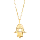 9ct Yellow Gold Hand of Fatima Pendant
