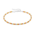 Sterling Silver & Yellow Gold Plated 18-21cm Bracelet