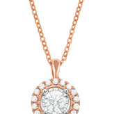 Paris Round Brilliant Cut with 0.38 CARAT tw of  Diamond Pendant