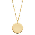 9ct Yellow Gold 45cm Disc Necklace