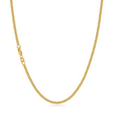 9ct Yellow Gold & Silver-filled 55cm Box Chain Necklace