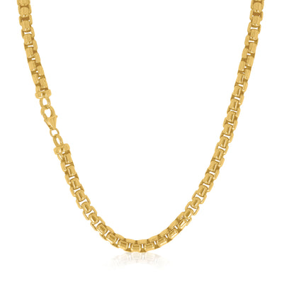 9ct Yellow Gold & Silver-filled 55cm Box Chain Necklace