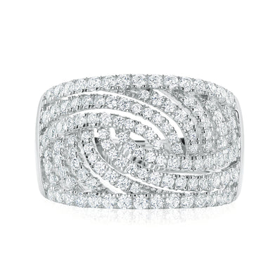 Sterling Silver Cubic Zirconia Ring