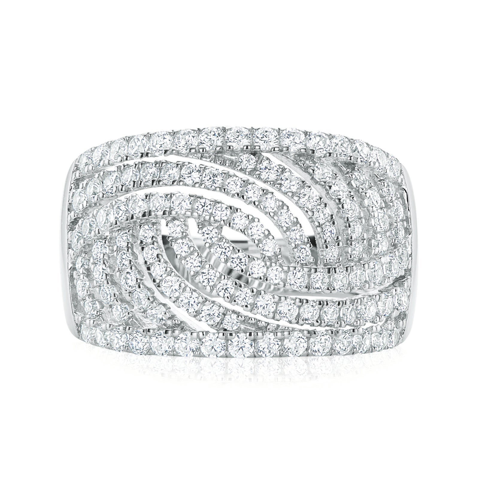 Sterling Silver Cubic Zirconia Ring