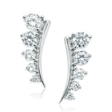Sterling Silver Cubic Zirconia Ear Climbers