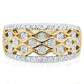 9ct Yellow Gold Round Brilliant Cut with 0.34 CARAT tw of Diamonds Ring