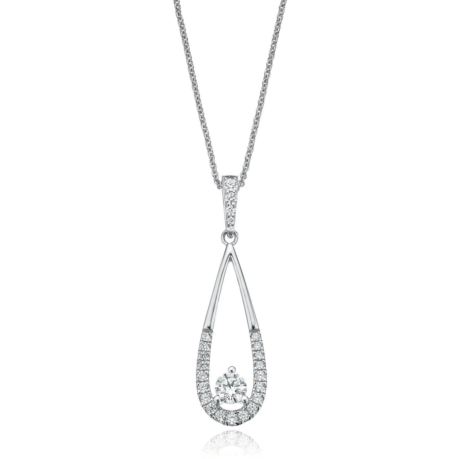 Sterling Silver Cubic Zirconia Pendant