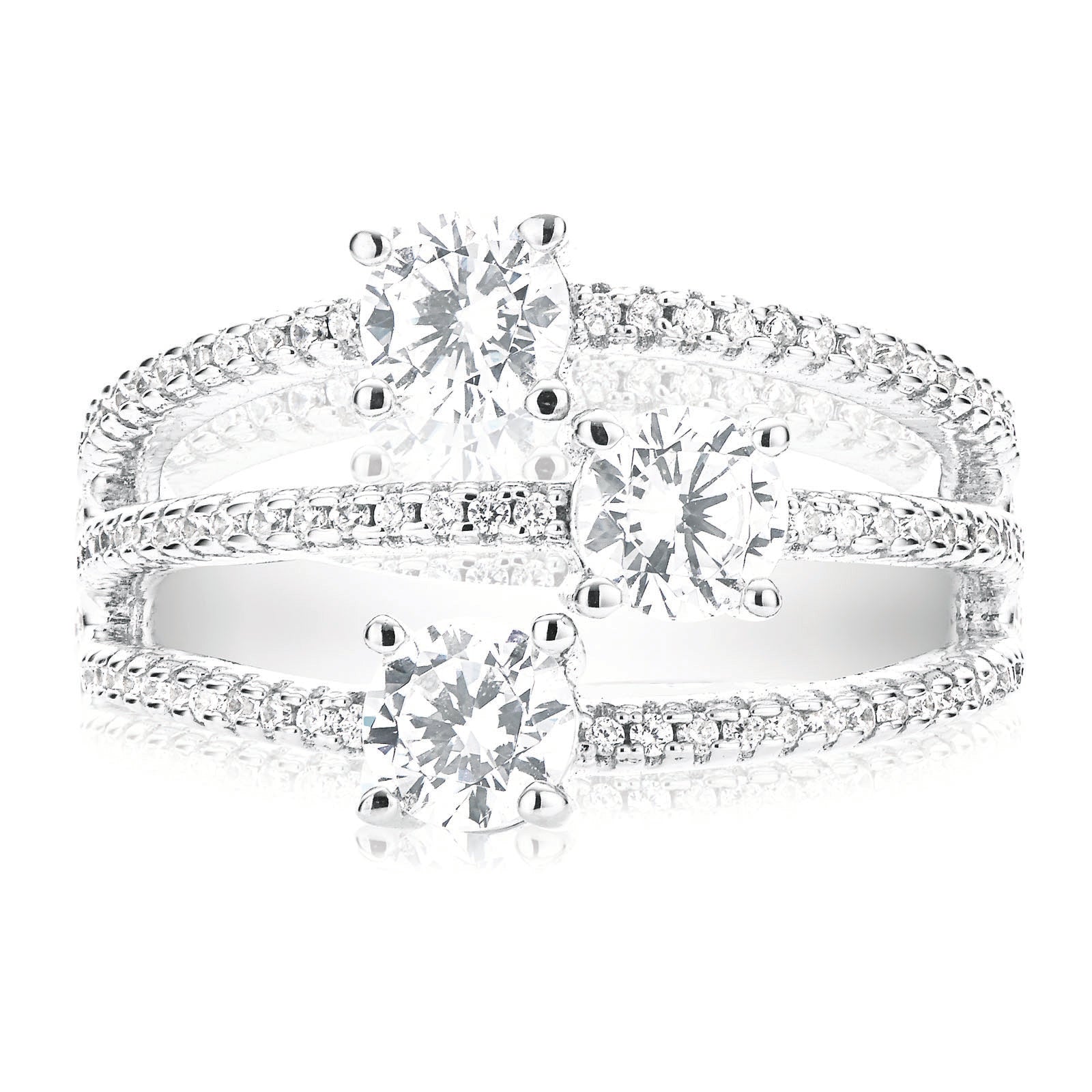 Sterling Silver Cubic Zirconia Ring