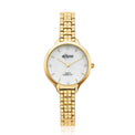 Eclipse Diamond Set Gold Tone Mother of Pearl Dial  Watch
