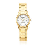 Eclipse Crystal Set Mother of Pearl Dial Gold Tone  Watch