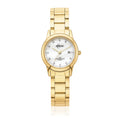 Eclipse Crystal Set Mother of Pearl Dial Gold Tone  Watch