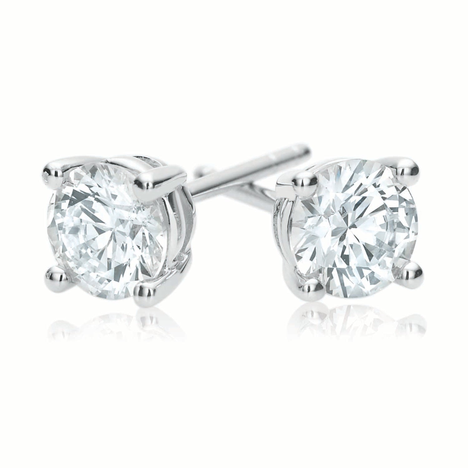 White Gold Earrings