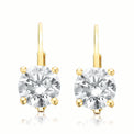 HUSH 9ct Yellow Gold 2 carat tw of Diamond Simulants Drop Earrings