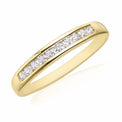 HUSH 9ct Yellow Gold 1/4 carat tw of Diamond Simulants Ring