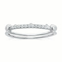 Sterling Silver Cubic Zirconia Stacker Ring