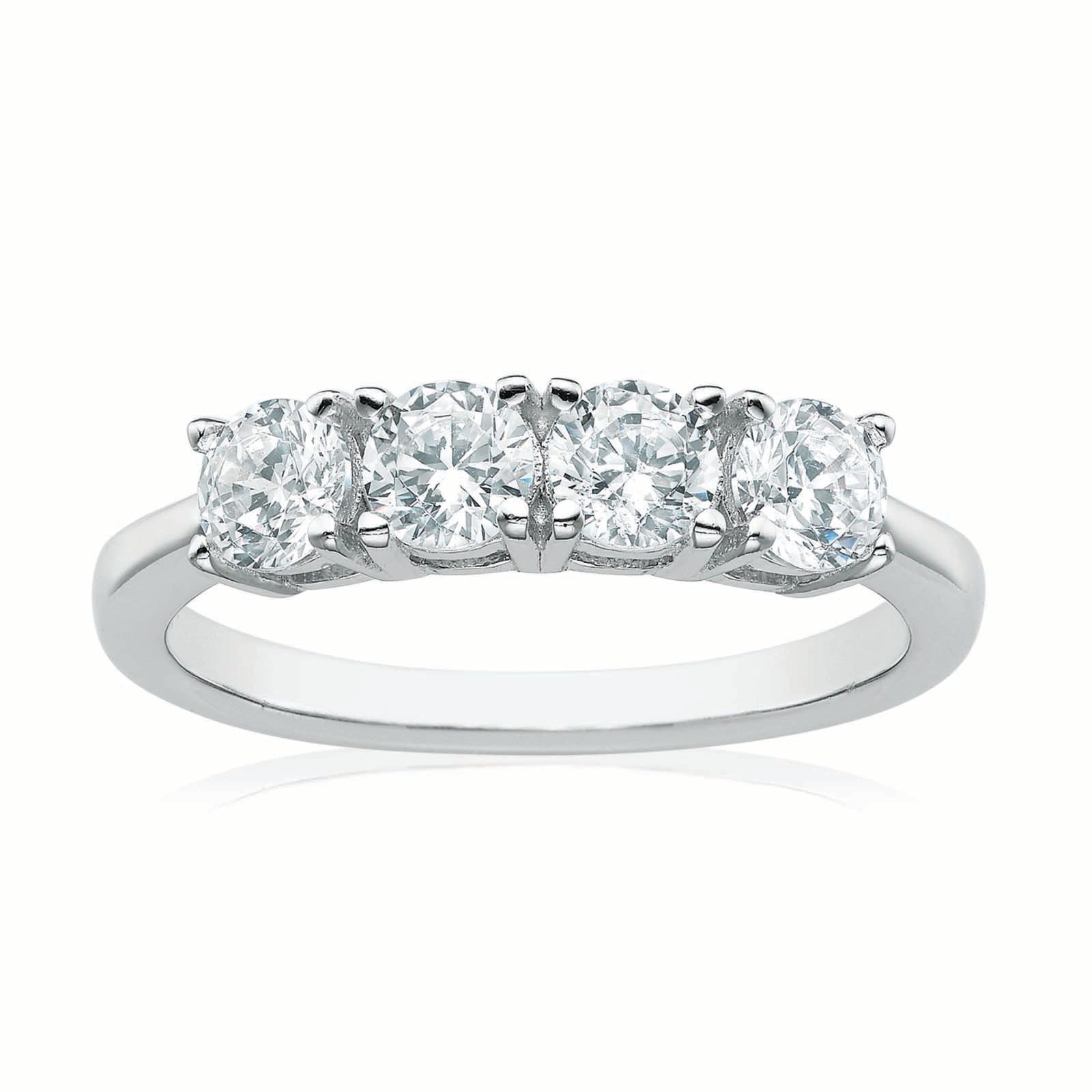 Sterling Silver Cubic Zirconia Ring