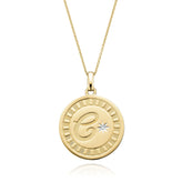 9ct Yellow Gold Diamond Set Initials Pendant
