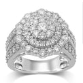 9ct White Gold Round Brilliant Cut with 2.30 CARAT tw of Diamonds Ring