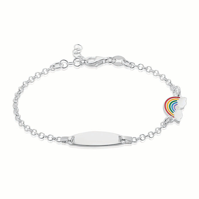 Love Is Project  Skinny Silver Darjeeling Double Rainbow Bracelet