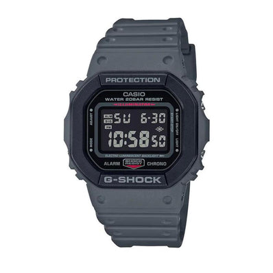 Casio G-Shock DW5610SU-8D DW-5600 Series Grey Resin 200WR Shock Resistant Watch