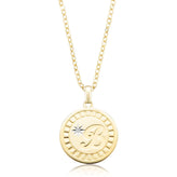 9ct Yellow Gold Diamond Set Initials Pendant
